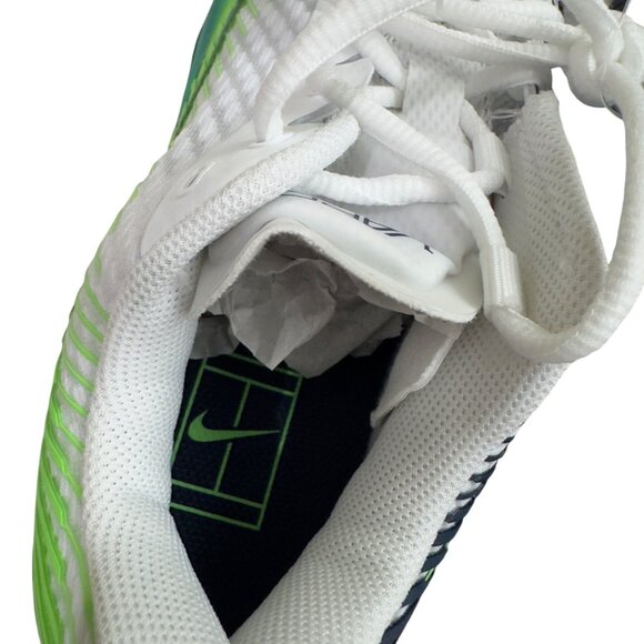 Nike court Air Zoom Vapor 11 sneakers Shoes tennis White/Green Size 6 Men no box - Picture 11 of 13